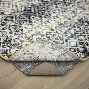 Mohawk Home 9' x 12' Non Slip Rug Pad Gripper 1/4 Thick Dual Surface Felt + Rubber Gripper - Safe for All Floors