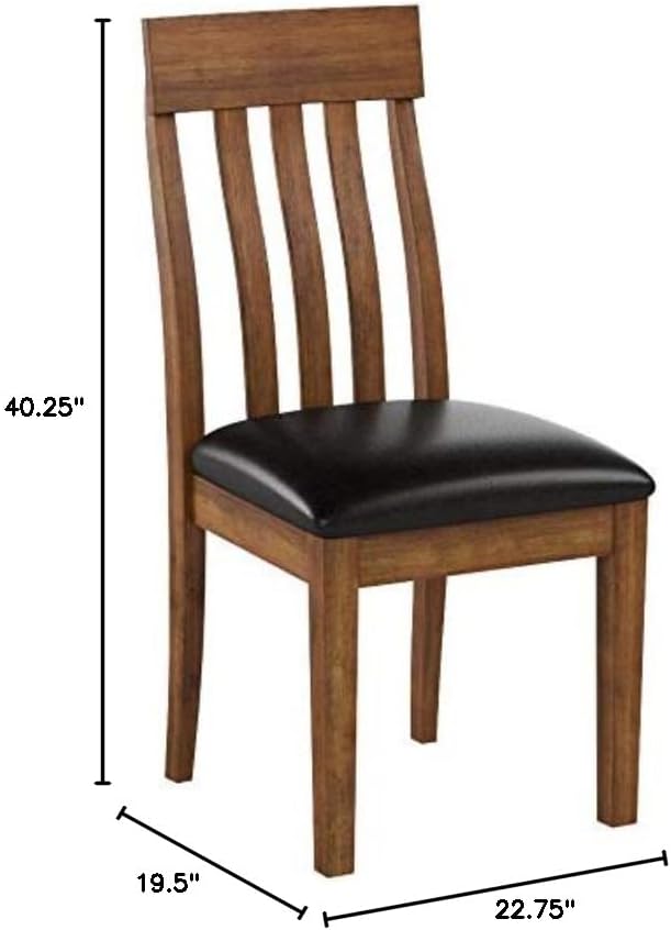 Signature Design by Ashley Ralene Rake Back 19" Dining Room Chair 2 Count, Medium Brown - Image 14