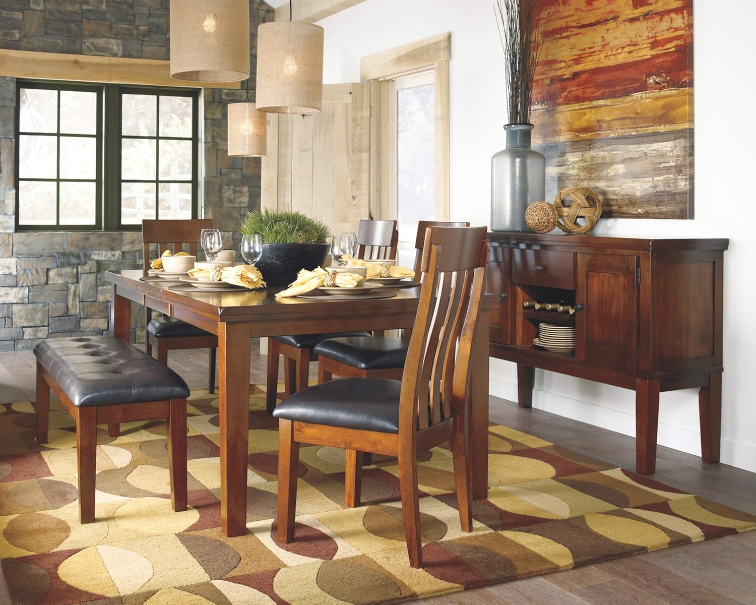 Signature Design by Ashley Ralene Rake Back 19" Dining Room Chair 2 Count, Medium Brown - Image 10